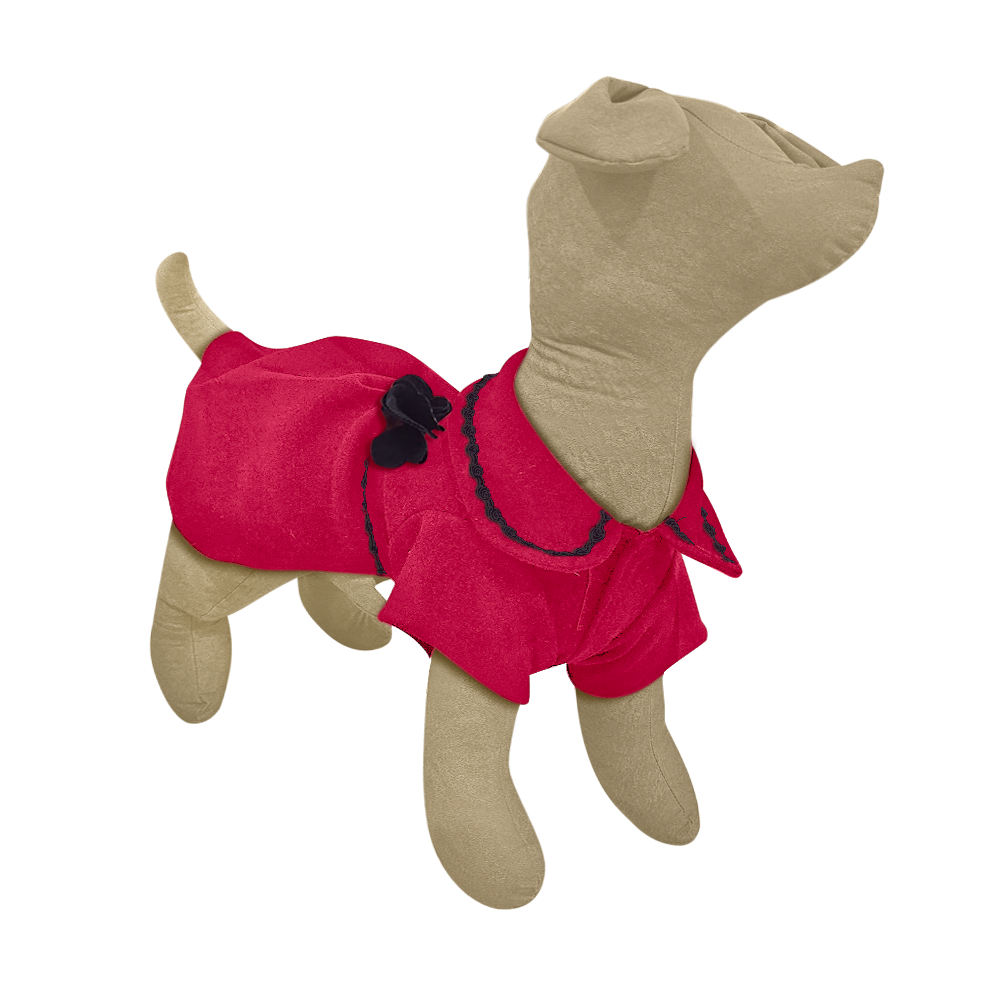 Abrigo Coquetina Rojo  talla 5 