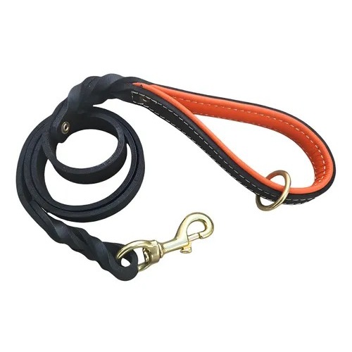 Correa de Cuero Grueso con Asa de color