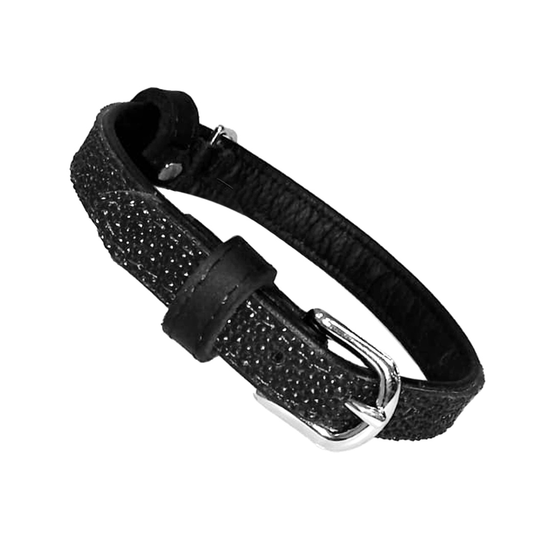 Collar de piel exotica Dogline