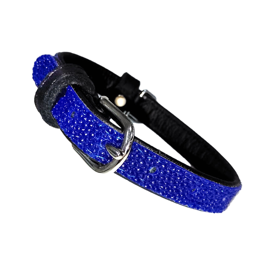 Collar de piel exotica Dogline