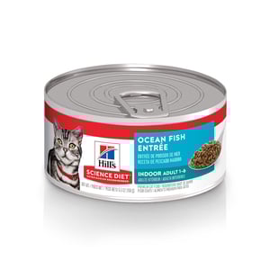 Hill's Science Diet Indoor Alimento Húmedo para Gato de Interior Receta Pescado, 156 g  Pza 