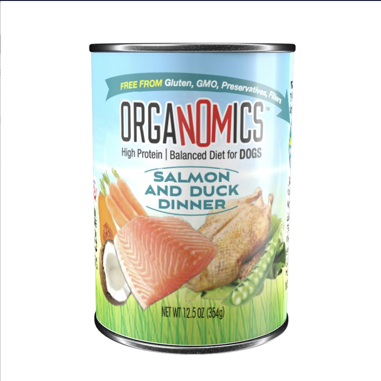 Alimento Húmedo  Organomics Salmon y Pato 354grs