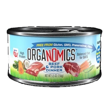 Organomics sabor Res y Cerdo para gato  gr 