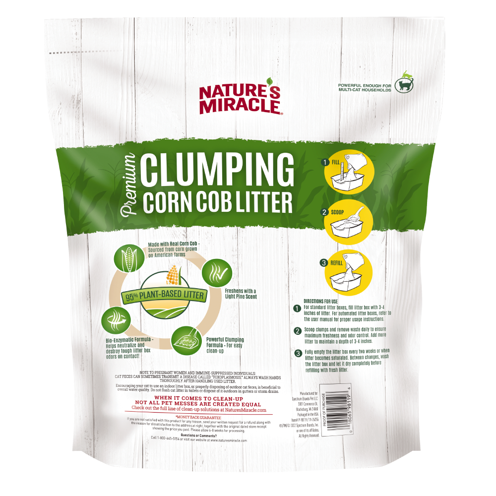 Arena Natural Aglutinante de Mazorca con Esencia  4.54 kg