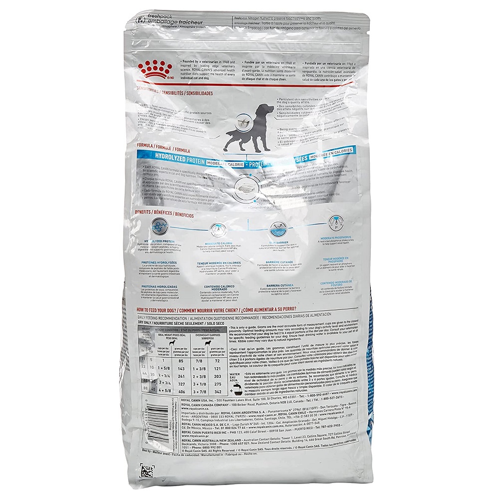 Hydrolyzed protein moderate calorie