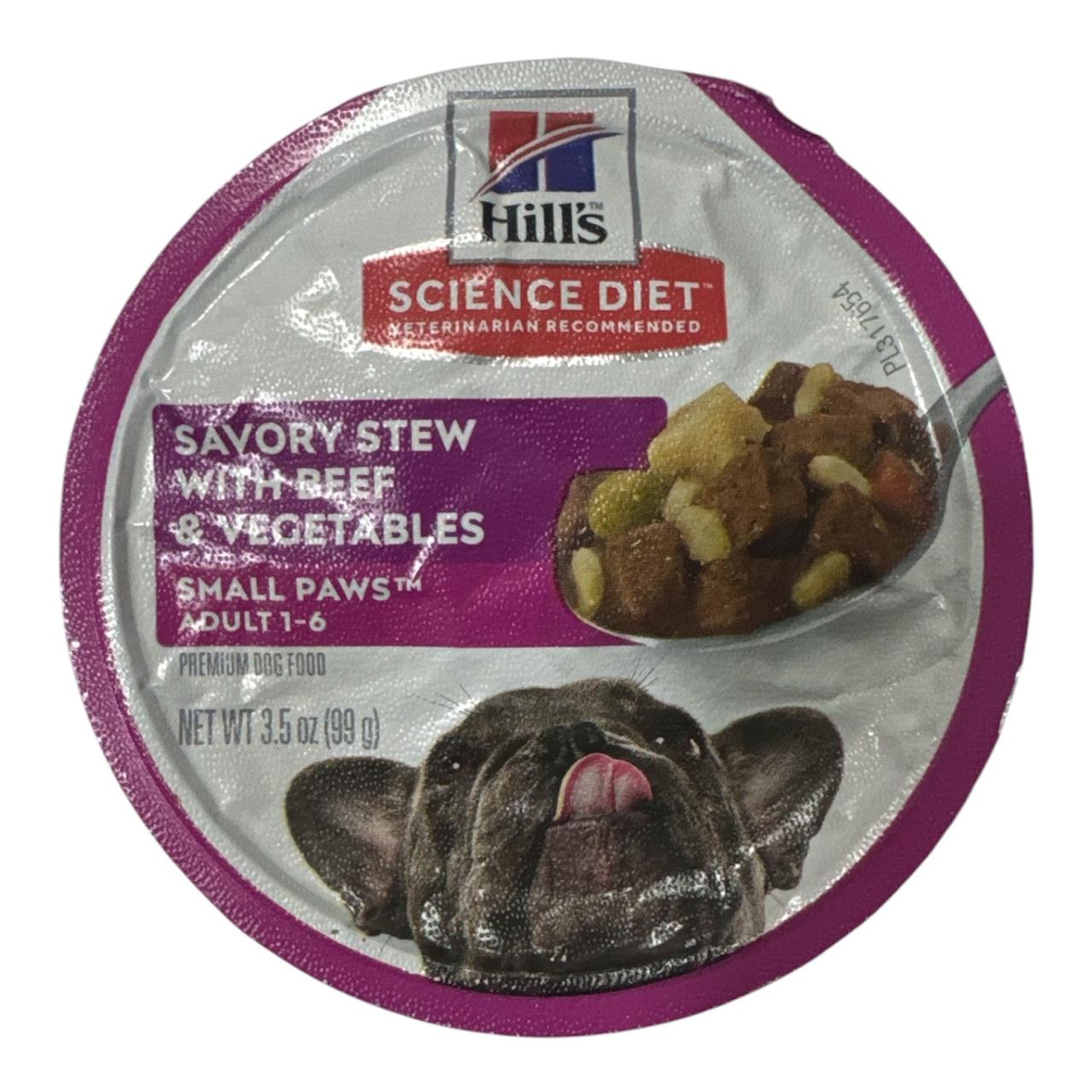 hills savory stew with beef&vegetables 99grs Pza