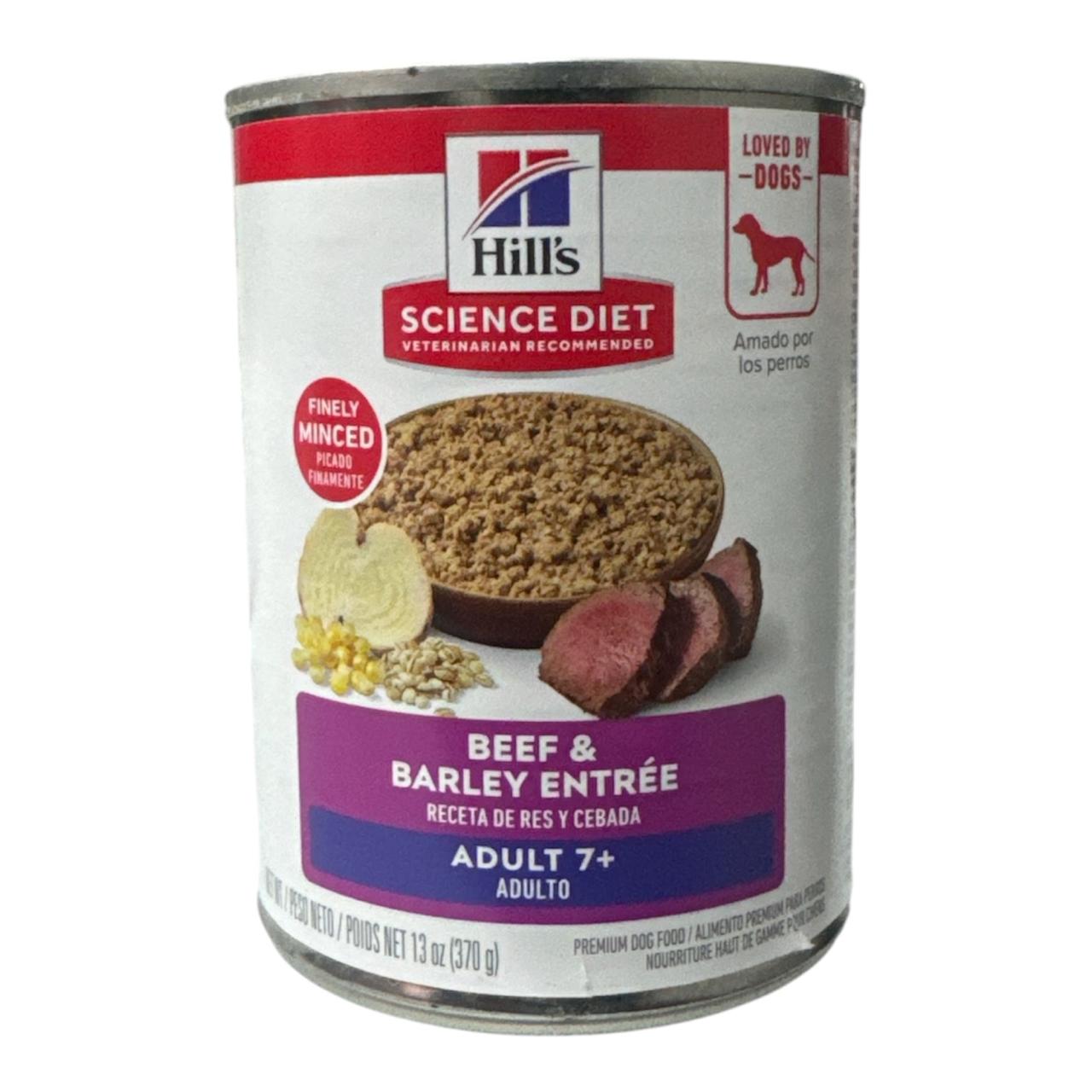 hills alimento húmedo beef&barley entreé 370 grs. Pza
