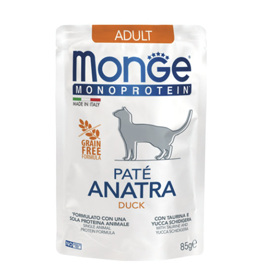 Monge Pouch Paté Pato 85gr Pza